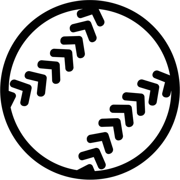 Vetor ícone Softball — Vetor de Stock