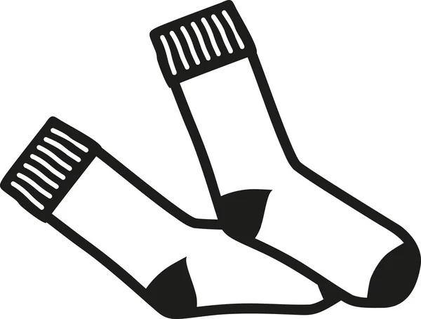 Ponožky pár vektor — Stockový vektor