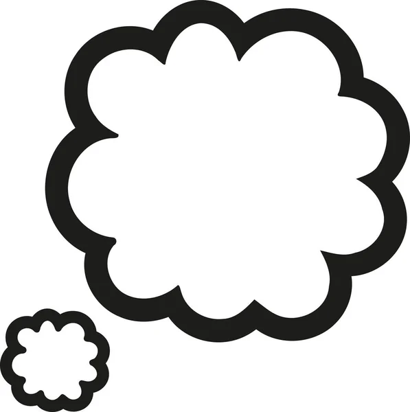 Beszéd buborék. Felhő ikon. — Stock Vector