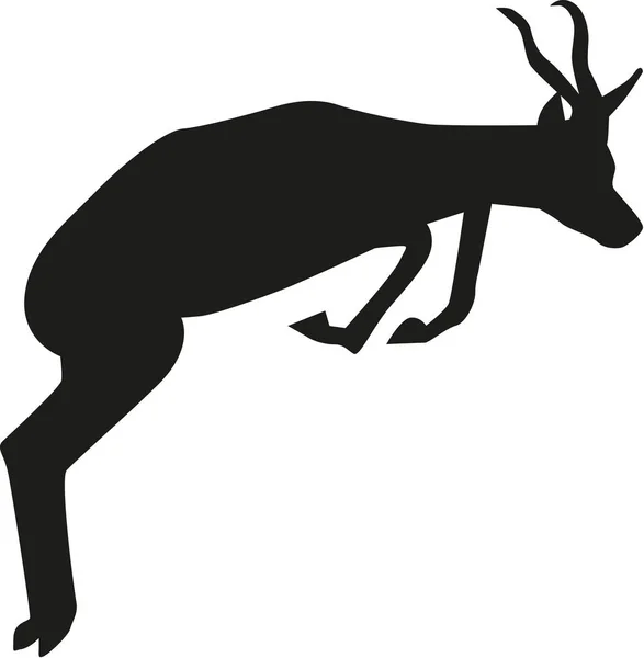 Vecteur springbok sautant — Image vectorielle