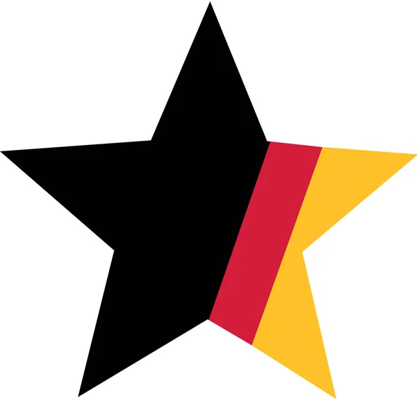 Německo hvězda vektor — Stockový vektor