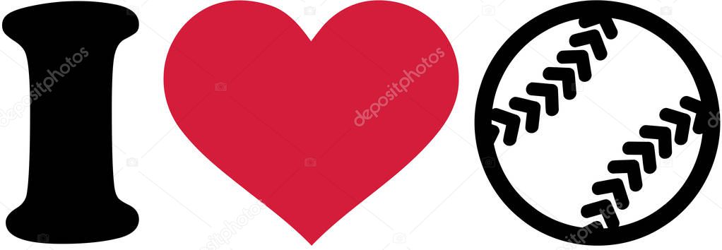 I love Softball icon