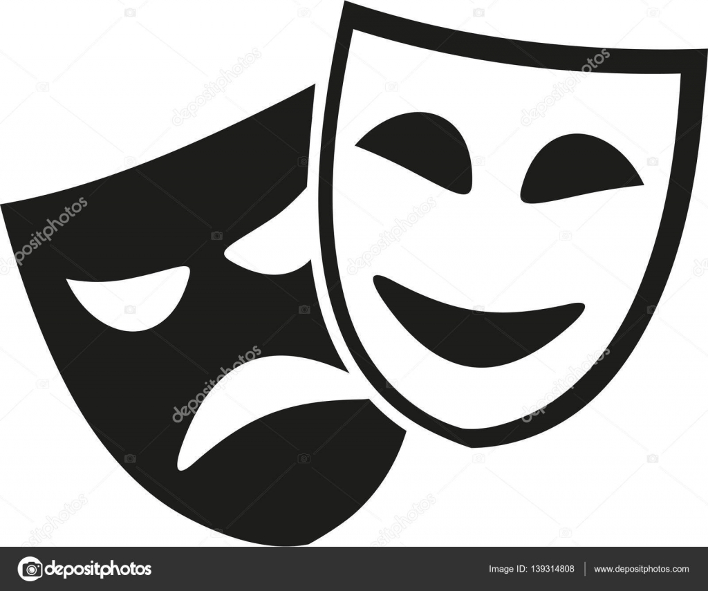 Imagenes En Blanco Y Negro De Teatro | m 225 scaras de teatro negro y blanco vector de stock Imagenes En Blanco Y Negro De Teatro | m 225 scaras de teatro negro y blanco vector de stock