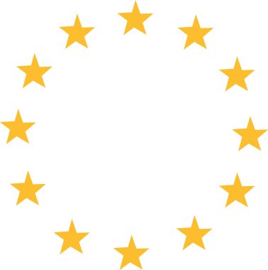 Europe yıldız vektör