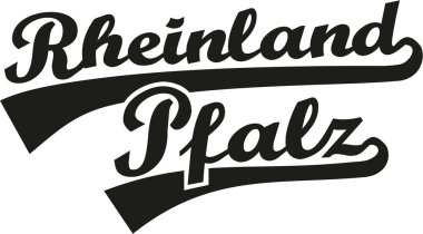 Rheinland-Pfalz Alman vektör