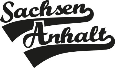 Saxony-Anhalt vektör tasarımı