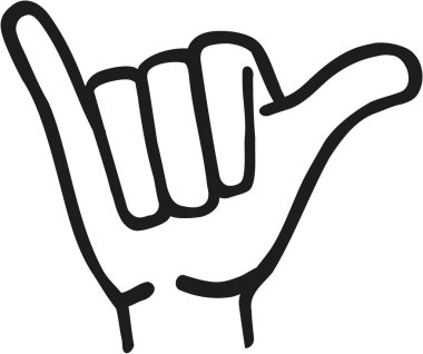 Shaka el vektör