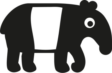 Tapir simge vektör