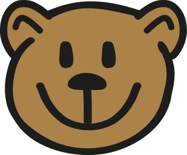 Sevimli ayıcık baş tasarım