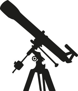 Teleskop siluet vektör
