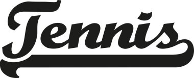 Tenis sözcük vektör