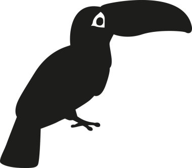 Toucan siluet vektör
