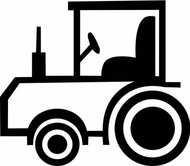 Traktör vektör tasarımı
