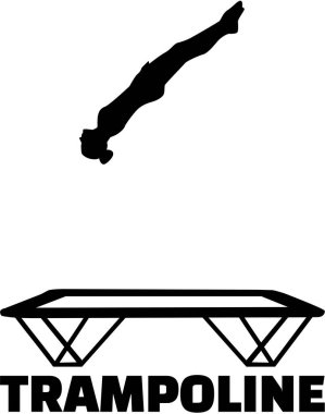 Trambolin siluet kelime ile