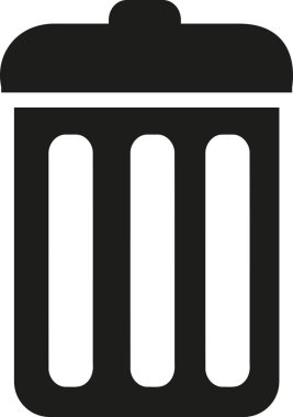 çöp kutusu simgesini