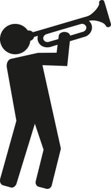 Trompet çalar piktogram