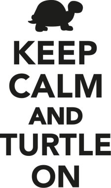 Sakin ve kaplumbağa devam