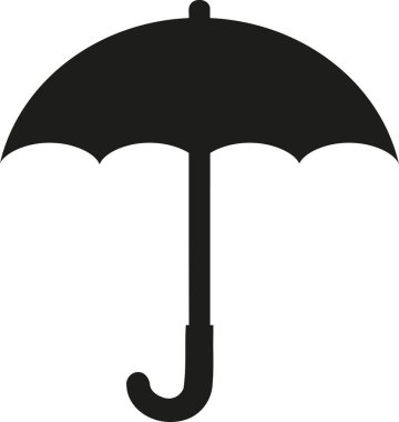 Şemsiye simge vektör