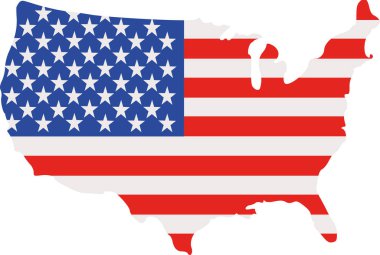 Amerika Birleşik Devletleri Bayrak Haritası