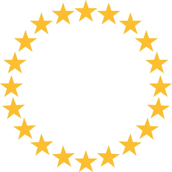 Étoiles en forme de cercle — Image vectorielle