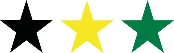 Estrellas de la bandera de Jamaica — Vector de stock