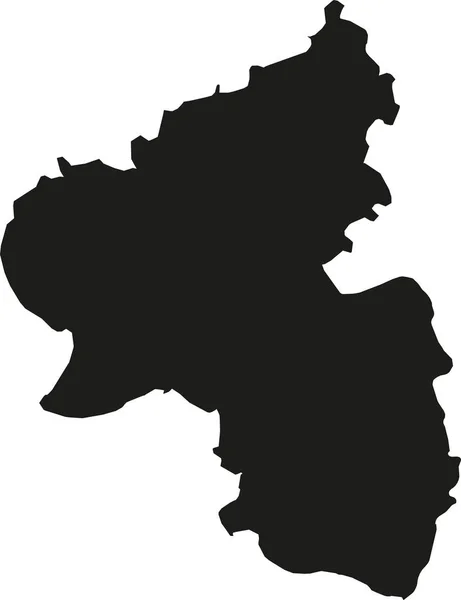 Rhineland-Palatinate Haritası — Stok Vektör