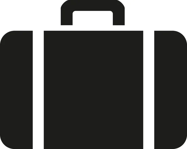 Simple suitcase bag icon — Stock Vector