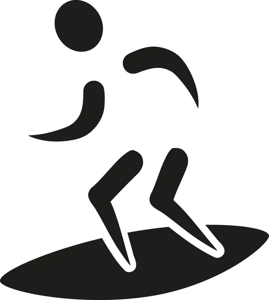 Surfen pictogram vector — Stockvector