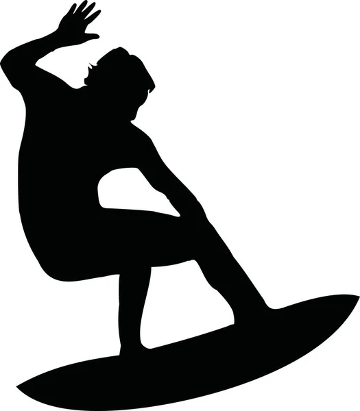 Surfer surfista vettore — Vettoriale Stock