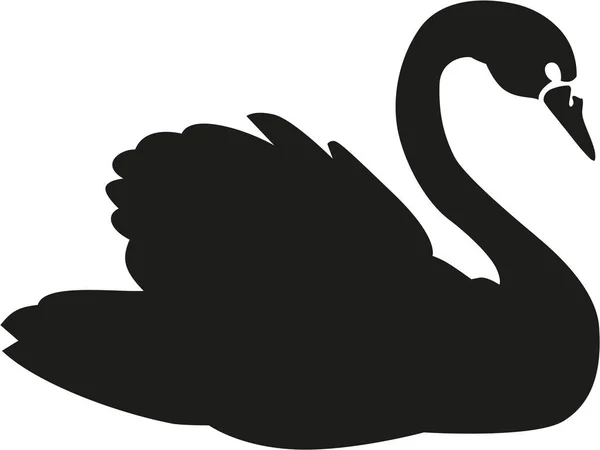 Desenho do vetor Swan — Vetor de Stock
