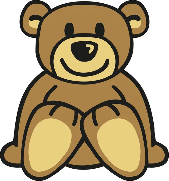 Teddy bear vector — Stock Vector