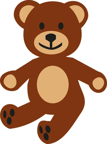 Dětský plyšový medvěd — Stockový vektor