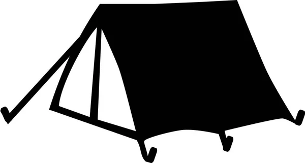 Простая маленькая палатка — стоковый вектор