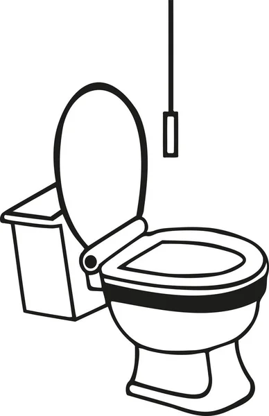 Vrai vecteur de toilettes — Image vectorielle