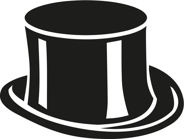 Hoge hoed cilinder — Stockvector