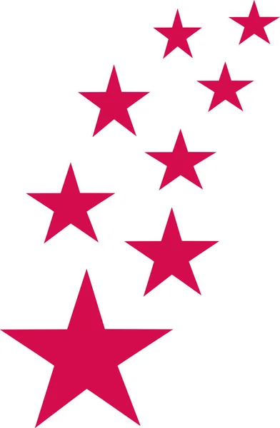 Fondo conjunto estrella roja — Archivo Imágenes Vectoriales