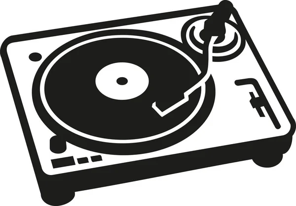 Retro turntable vector — Stock Vector