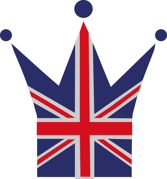 イギリス国旗クラウン — ストックベクタ