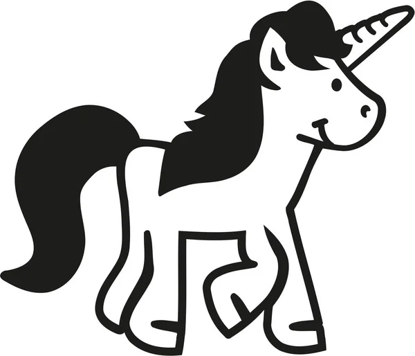 Lindo pony unicornio — Archivo Imágenes Vectoriales