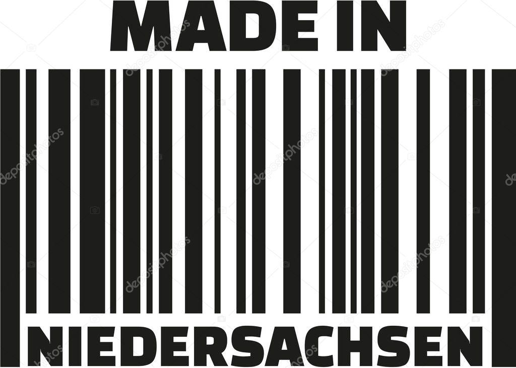 Made in Lower Saxony barcode german