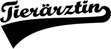 Kadın hayvan hastalıklarıyla ilgili - Alman retro kelime