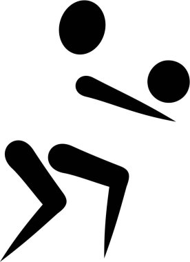 Voleybol oyuncu Logo