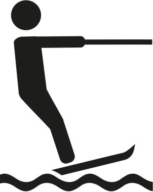 Su kayağı piktogram