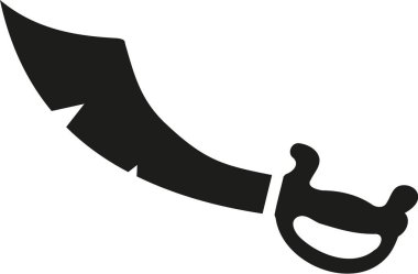 Kılıç korsan vektör