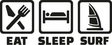 Rüzgar Sörfü Eat uyku sörf