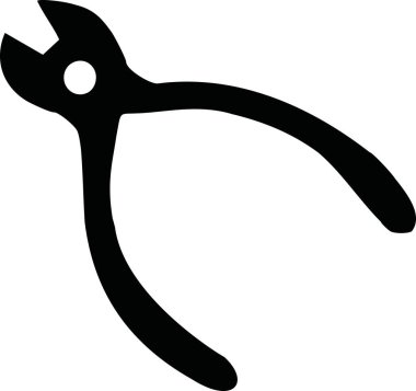 Pense Tong beyaz arka plan üzerinde