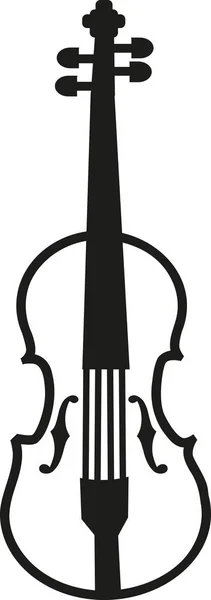 ヴァイオリンの単純なベクトル — ストックベクタ