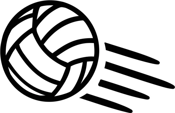 Volleyball Flying vector — Stock Vector