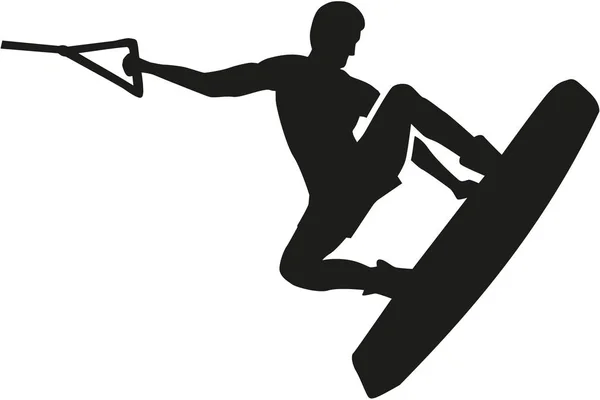 Wakeboarding-Sprungvektor — Stockvektor