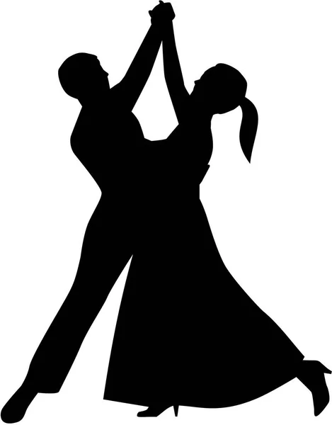 Вальс пара танці — стоковий вектор